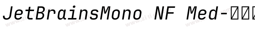JetBrainsMono NF Med字体转换